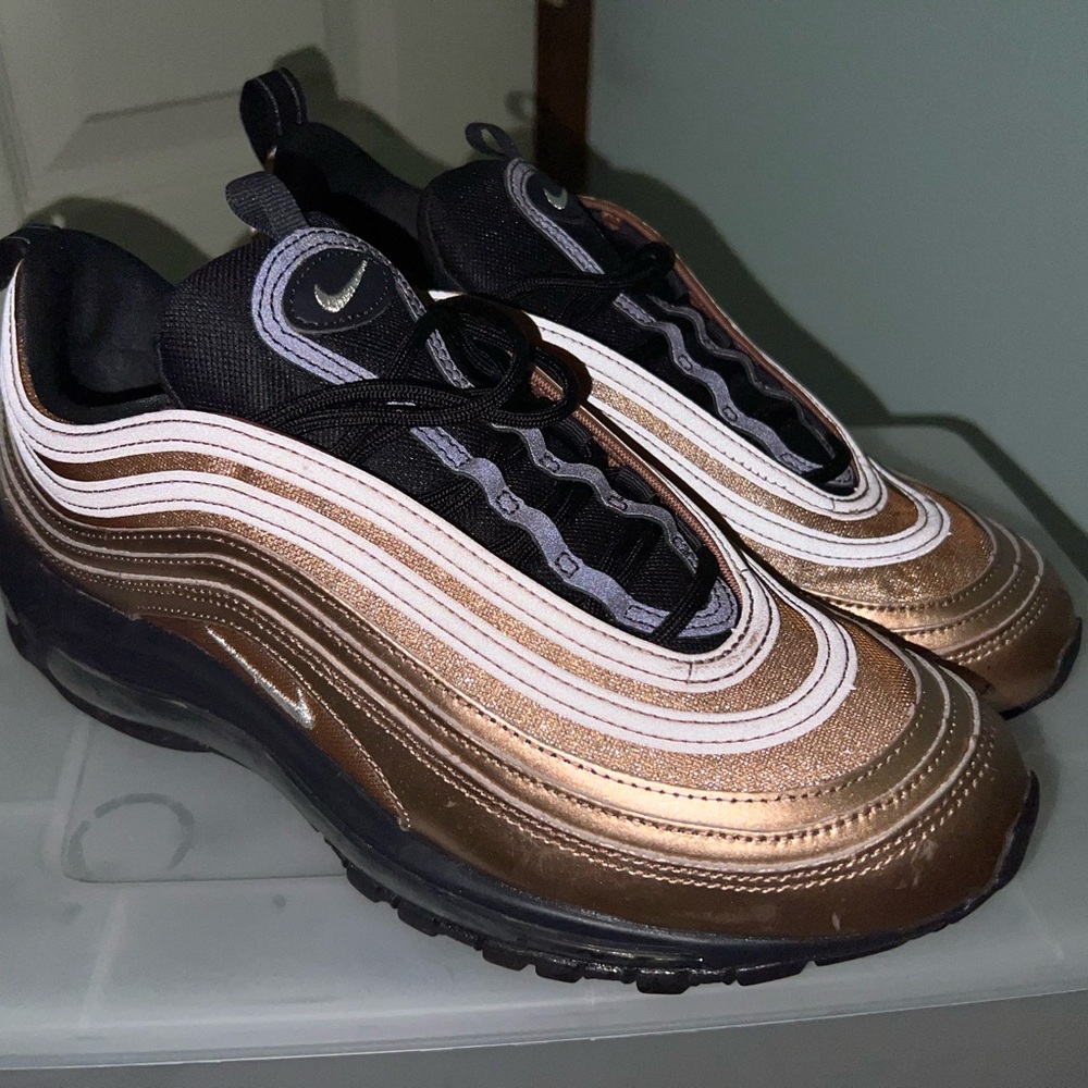 Nike Air Max 97 Black and Bronze Sneakers